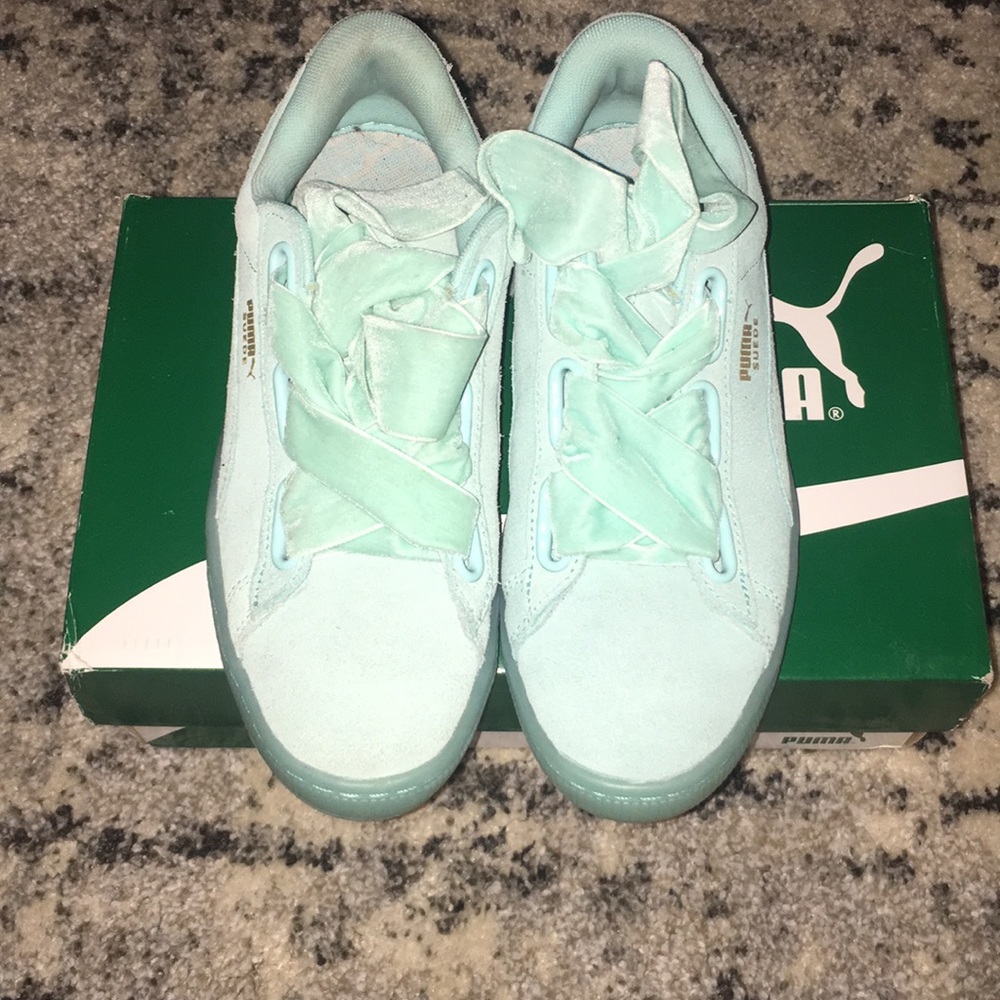 Baby Blue Never Worn Pumas